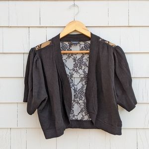 Black Torrid Lace Back Shrug Size 3